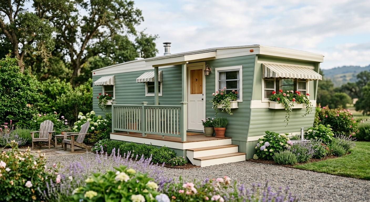 Exterior mobile home paint